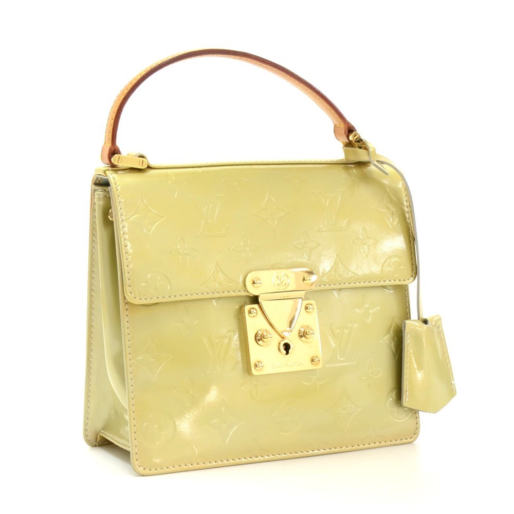 Spring street leather mini bag Louis Vuitton Green in Leather - 24423821