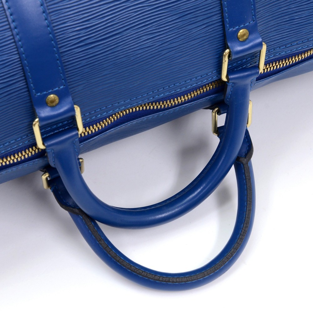 Louis Vuitton Marine Epi Leather Patchwork Graphite Keepall 50 Duffle –  FashionsZila