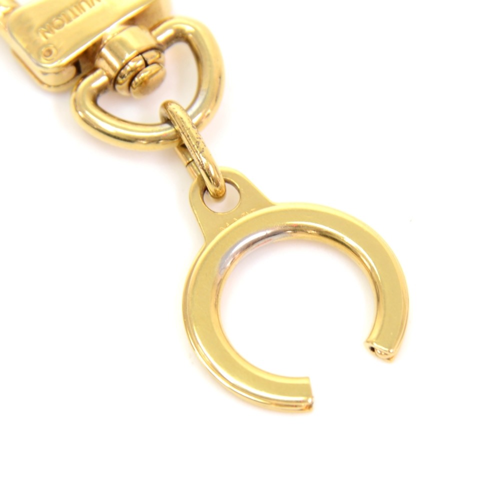 Louis Vuitton Womens Key Ring Extender Golden Finish Base Metal