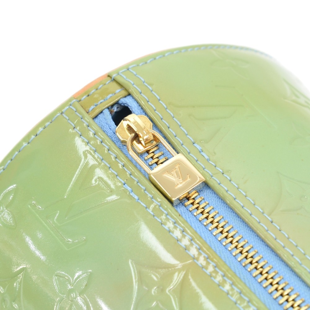 Louis Vuitton Vernis Bedford Hand Bag Light Green M91007 #EX742-172