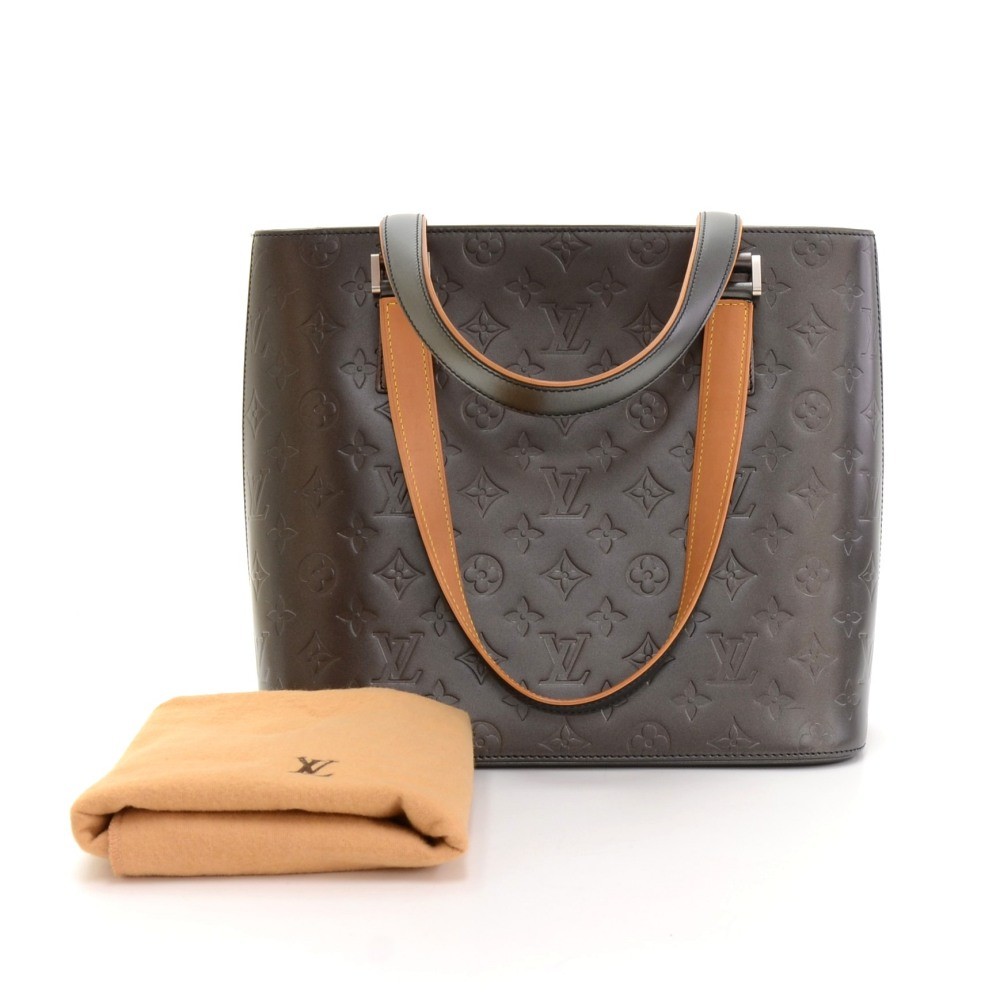 Black Louis Vuitton Monogram Mat Stockton Handbag
