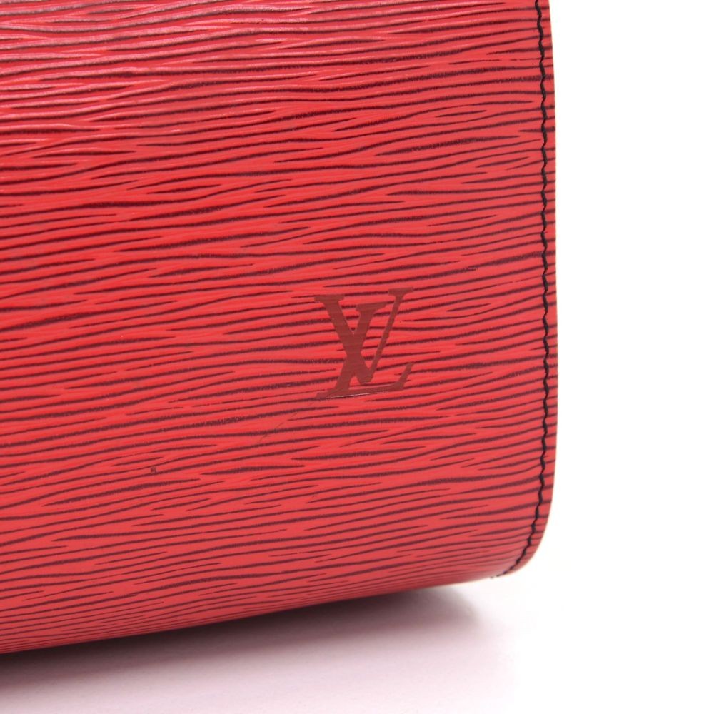 1989 Louis Vuitton 55 Red Epi Leather Travel Bag VI8910 at 1stDibs