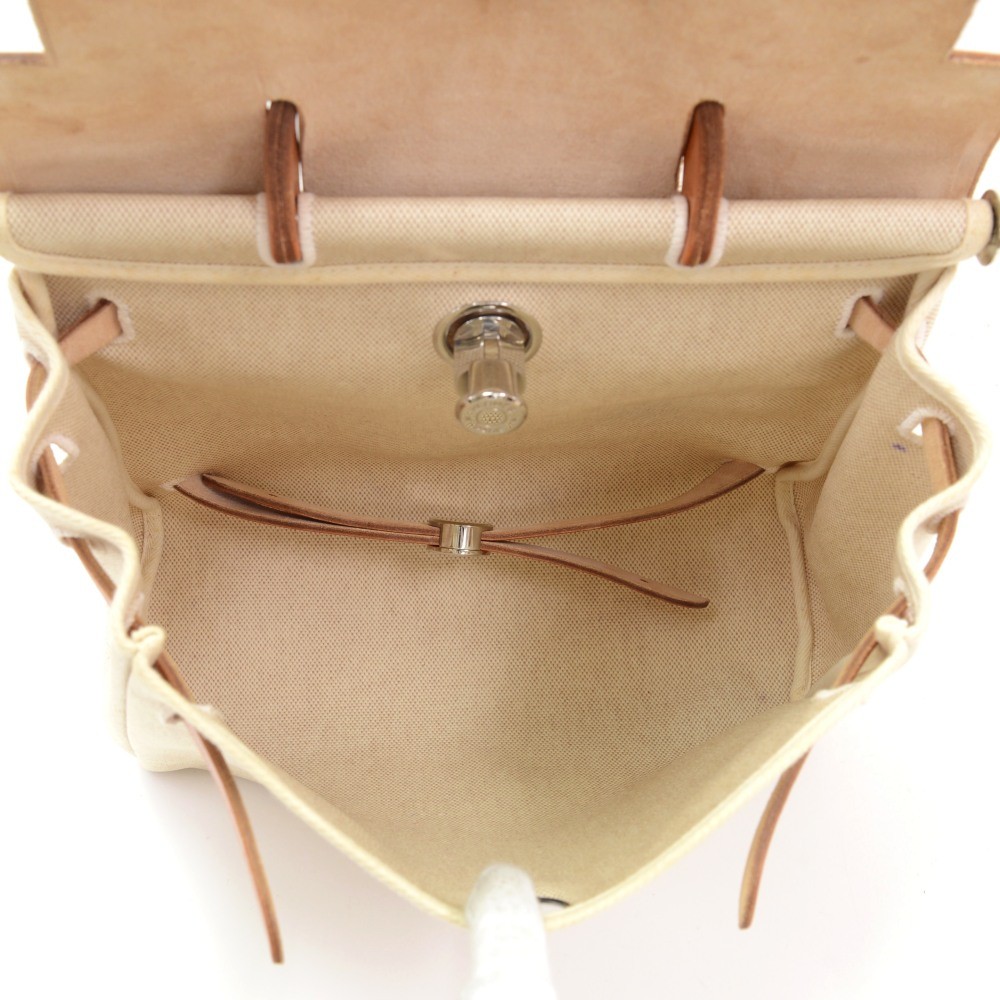 Hermès Beige x Brown Sac a Dos Herbag Backpack 2-in-1 Leather ref.662594 -  Joli Closet