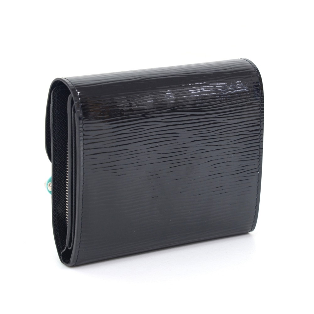 Louis Vuitton, Bags, Louis Vuitton Vintage Mens Wallet Portefeuille Elise  M63482 Black Epi Leather