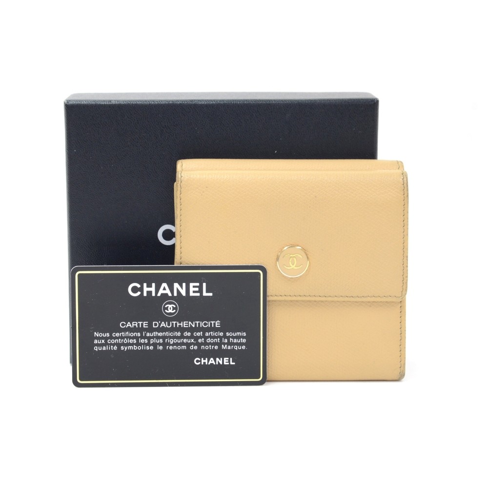 CHANEL-Coco-Mark-Caviar-Skin-Double-Hook-Wallet-Beige-A13496 –  dct-ep_vintage luxury Store