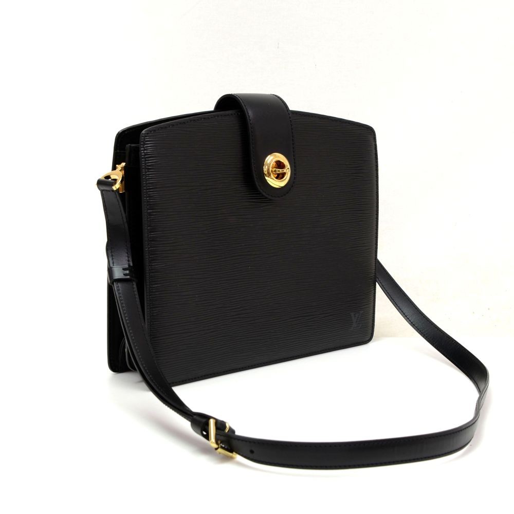 Authenticated Used LOUIS VUITTON Louis Vuitton Capuchin Shoulder Bag M52342 Epi  Leather Noir 