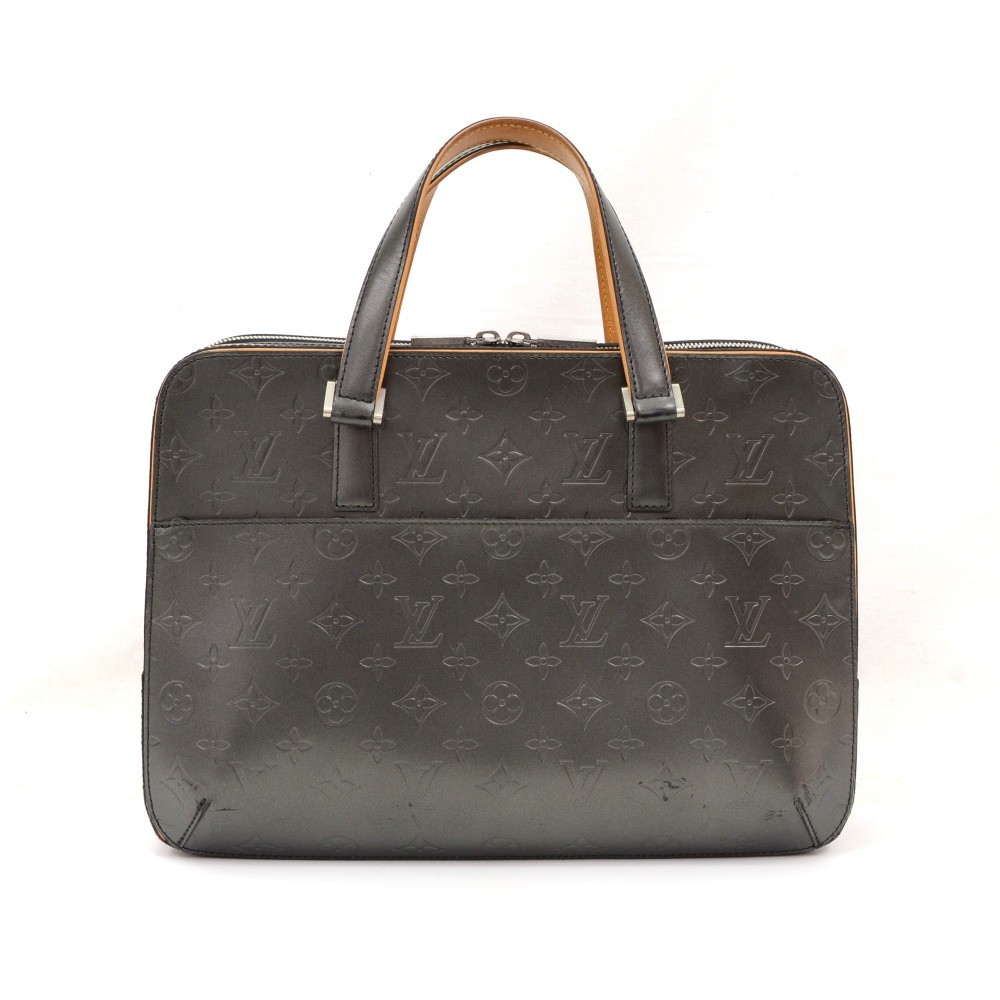 Square bag leather handbag Louis Vuitton Black in Leather - 23431126