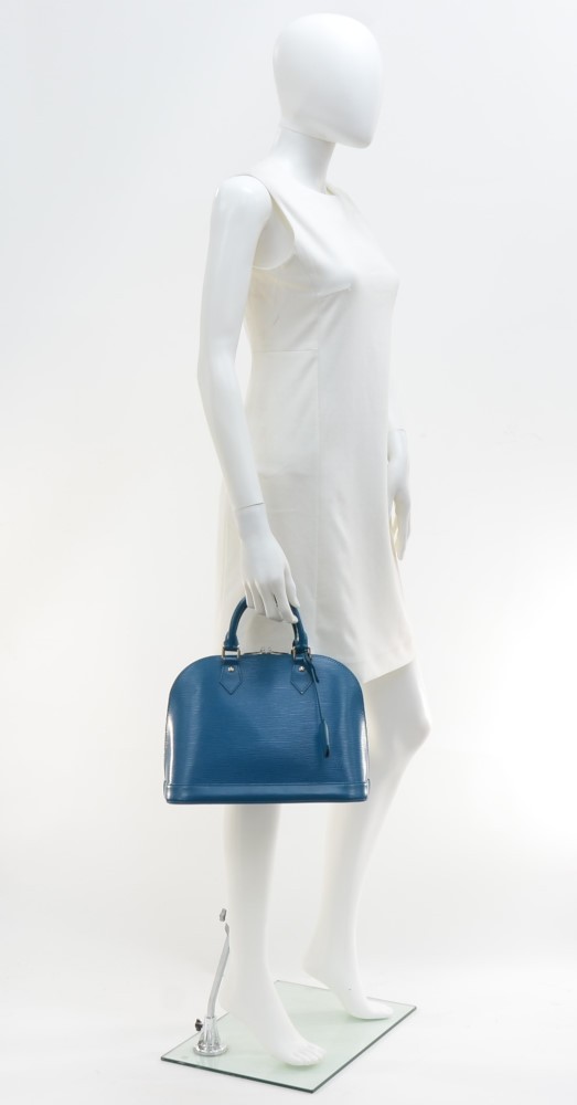 Louis Vuitton Handbag Epi Alma PM Women's M40620 Andigo Blue
