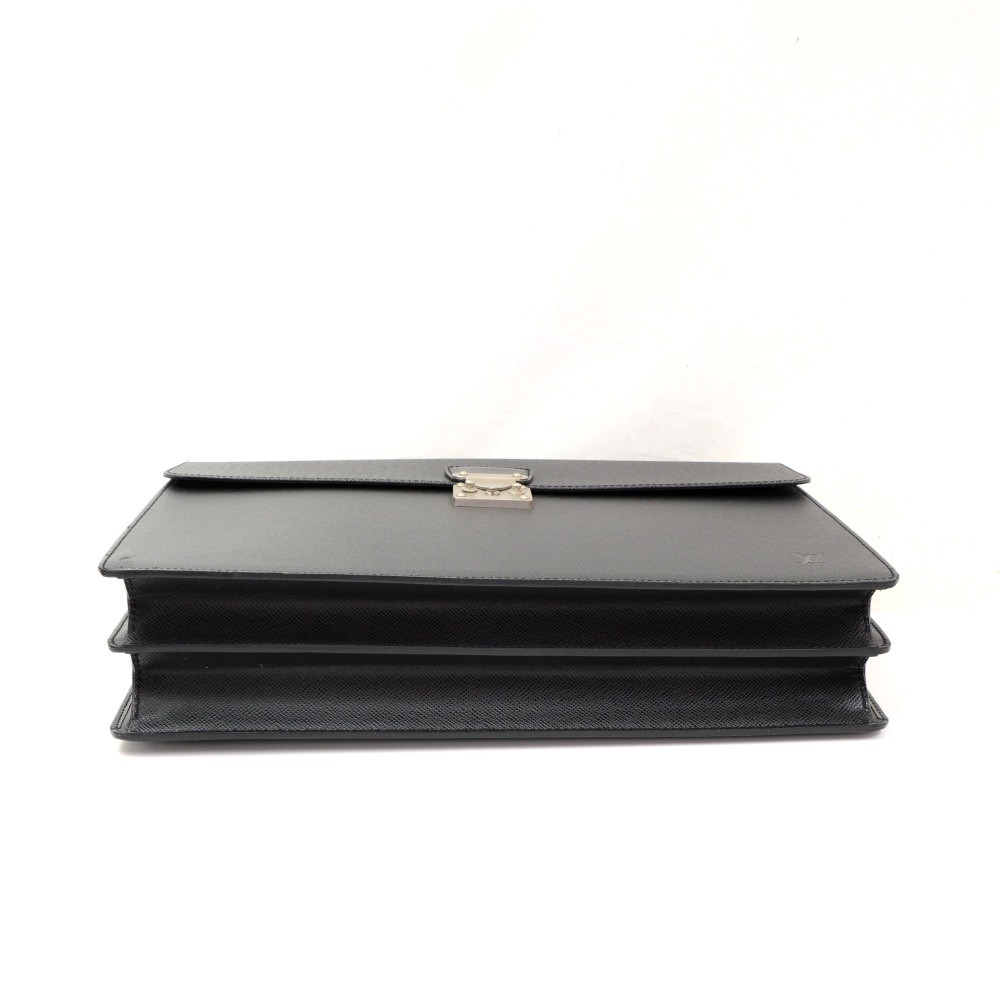 Louis Vuitton Taiga Serguei Wallet Ardoise Dark grey Leather ref.58828 -  Joli Closet