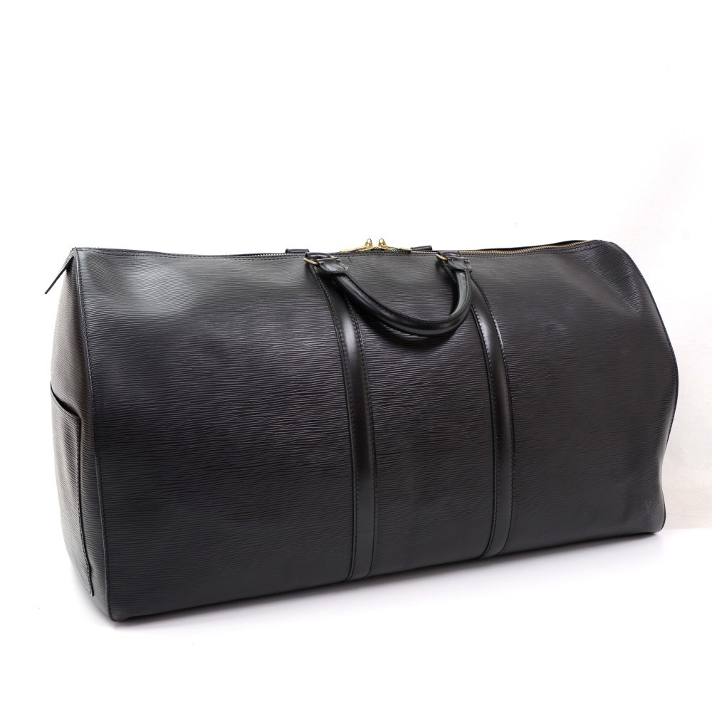 LOUIS VUITTON - Keepall 40 bag in black epi leather - Un…