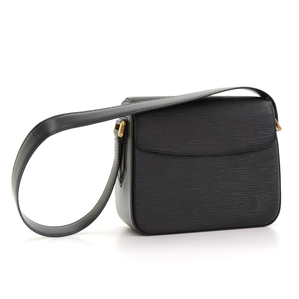 Lot - Louis Vuitton Black Epi Leather Byushi Shoulder Bag Date Code: SP0020