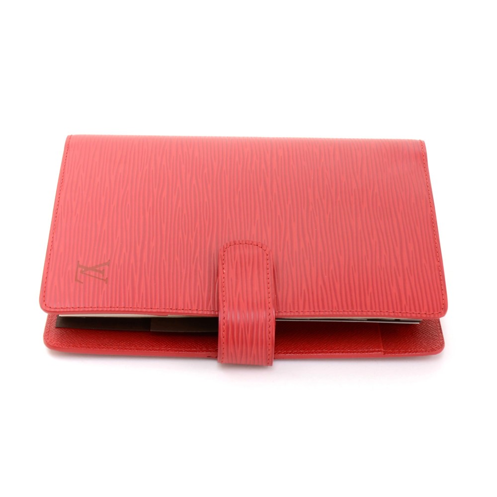Authentic Louis Vuitton Vintage 1996 Red Epi Leather Card case