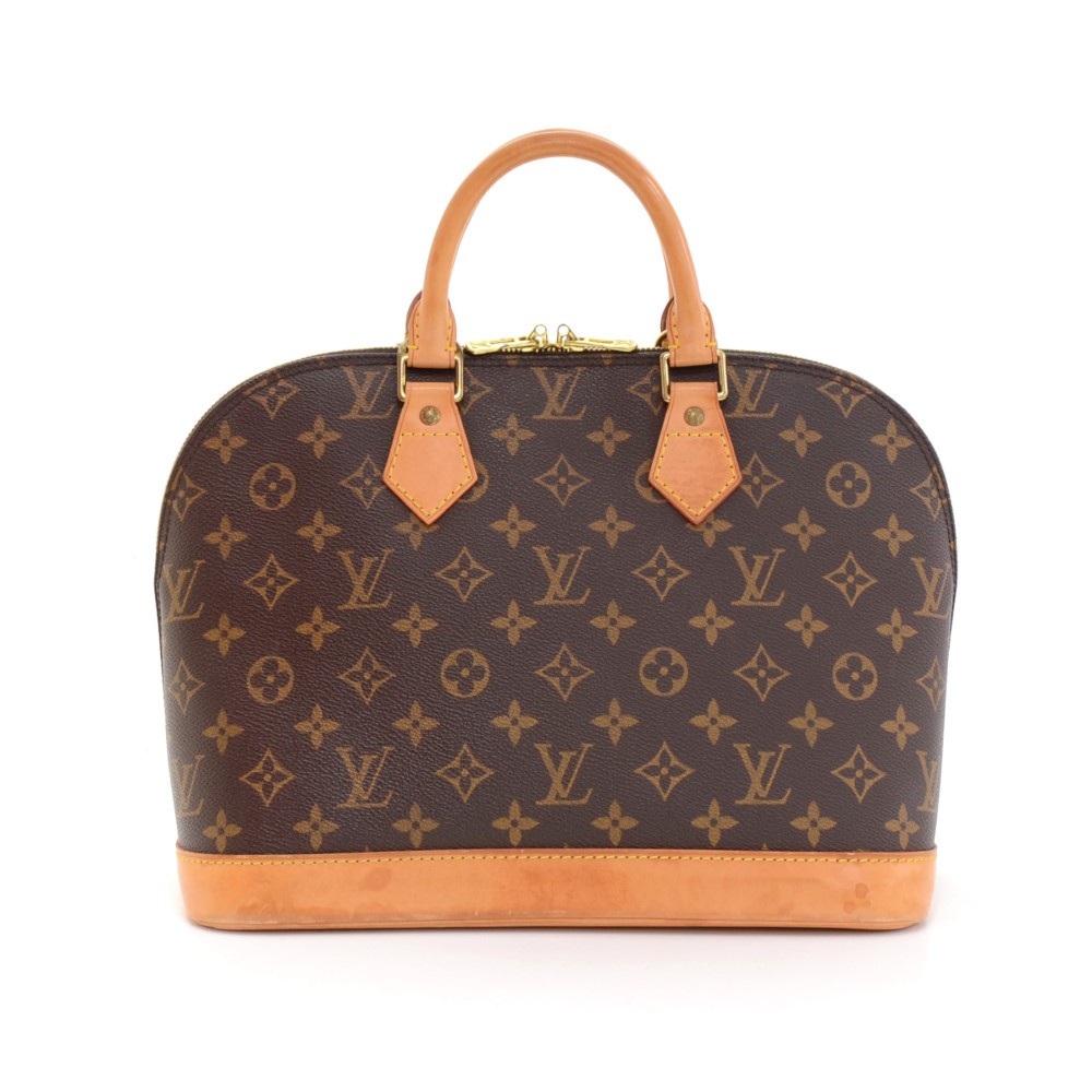 Monogram - Louis - Bag - ep_vintage luxury Store - Bauletto Louis Vuitton  Malle in tessuto a monogramma Macassar e losine nera - Vuitton - Alma -  Hand - M51130 – dct