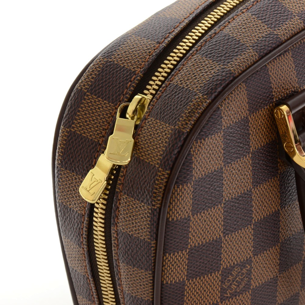 Louis Vuitton Vintage Damier Ebene Sarria Mini - Brown Handle Bags
