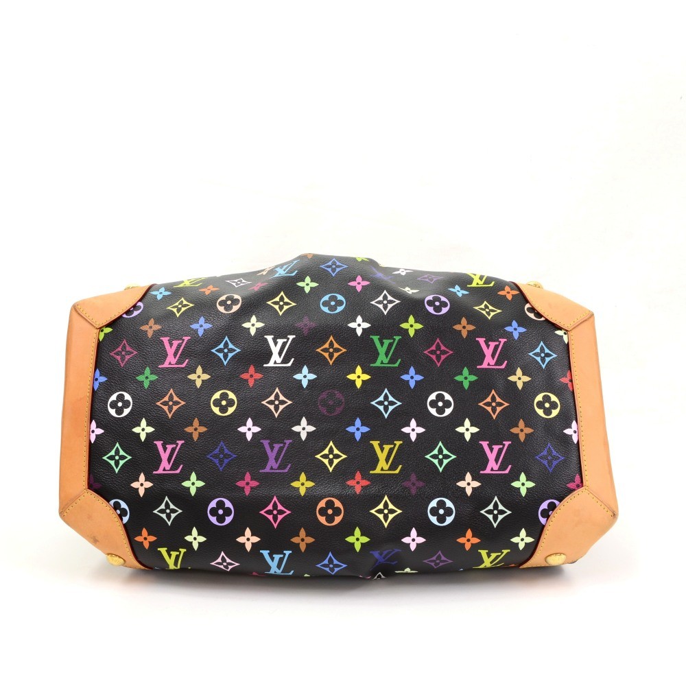 Louis Vuitton Monogram Black Multicolor Ursula Purse Bag DUSTBAG