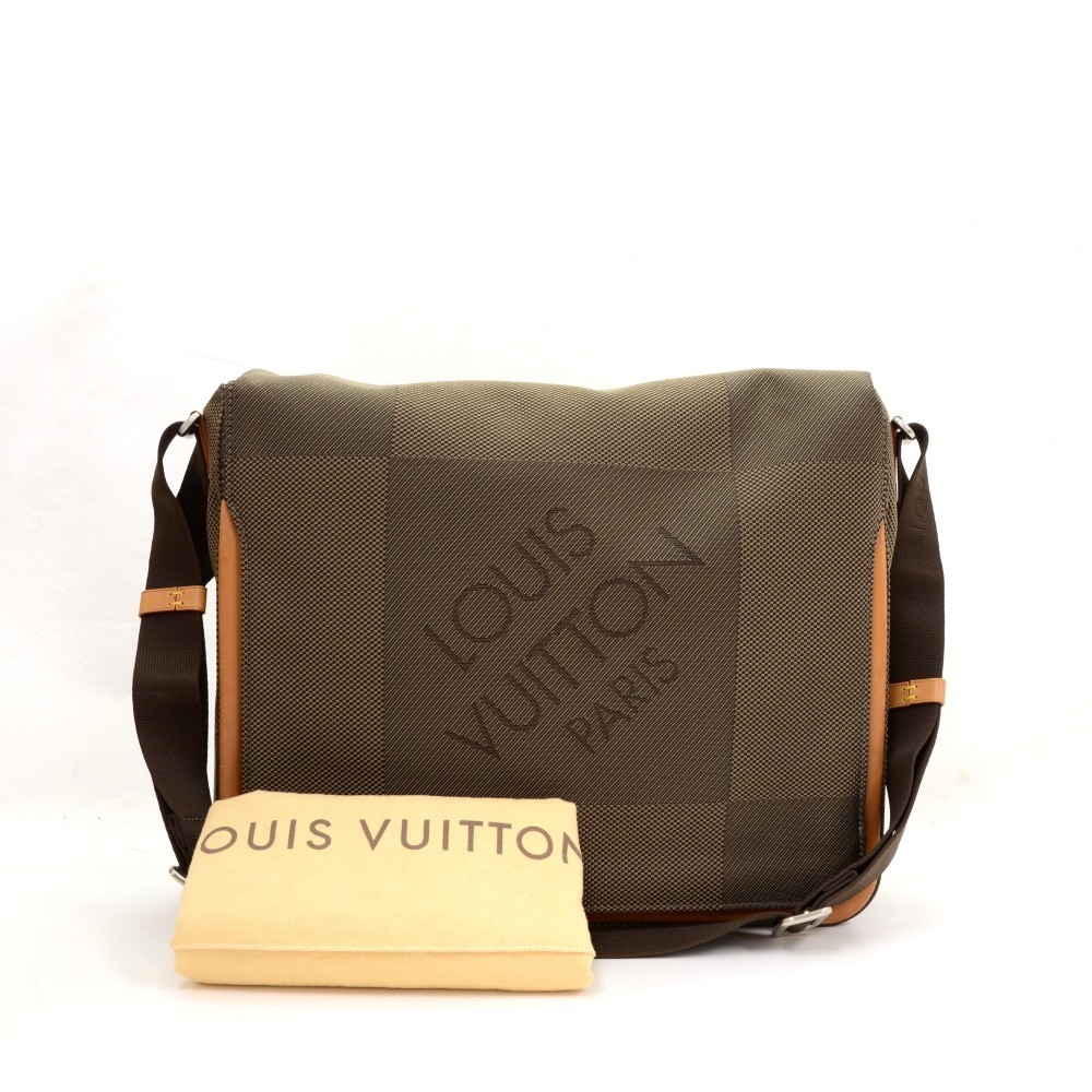 Louis Vuitton Terre Damier Geant Canvas Messenger Bag