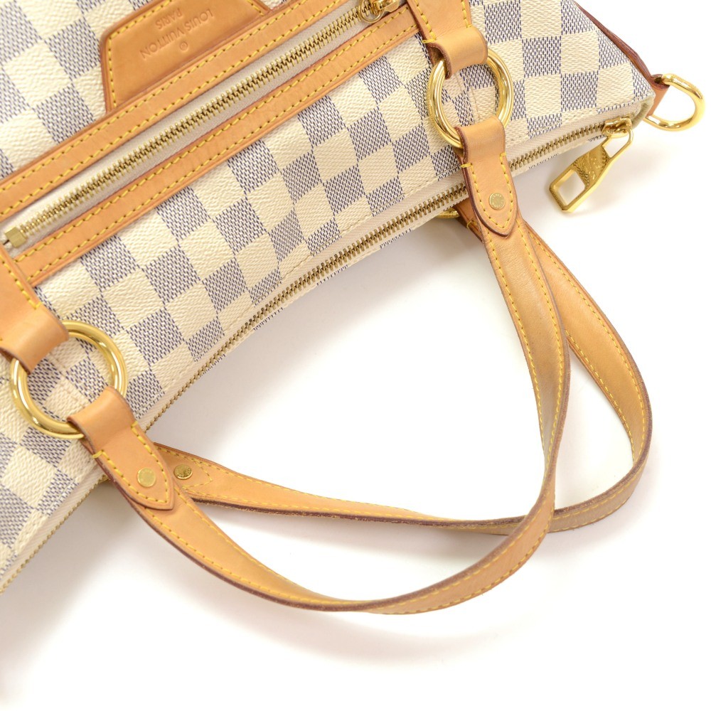 Louis Vuitton Vintage - Damier Azur Evora MM Bag - White Ivory Blue -  Damier Leather Handbag - Luxury High Quality - Avvenice