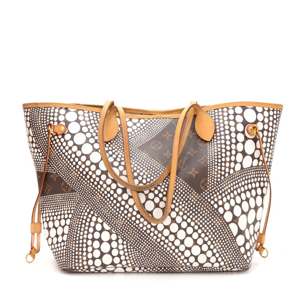 Louis Vuitton Yayoi Kusama Neverfull MM Monogram Shoulder Bag at