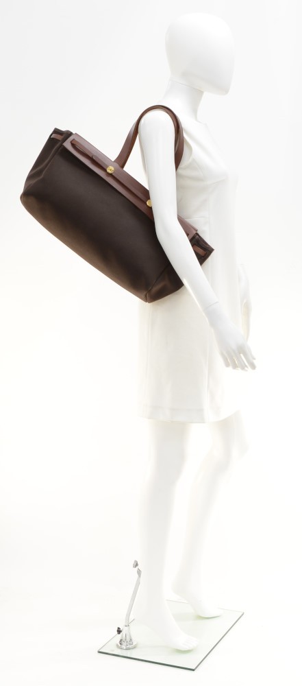 Hermès Herbag Cabas Tote Handbag Canvas & Leather – l'Étoile de Saint Honoré