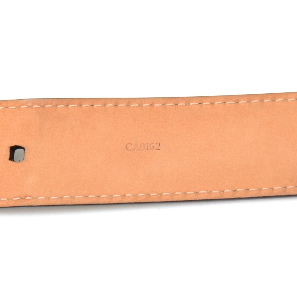Shop Louis Vuitton TAIGA Plain Leather Logo Belts (M0000V) by