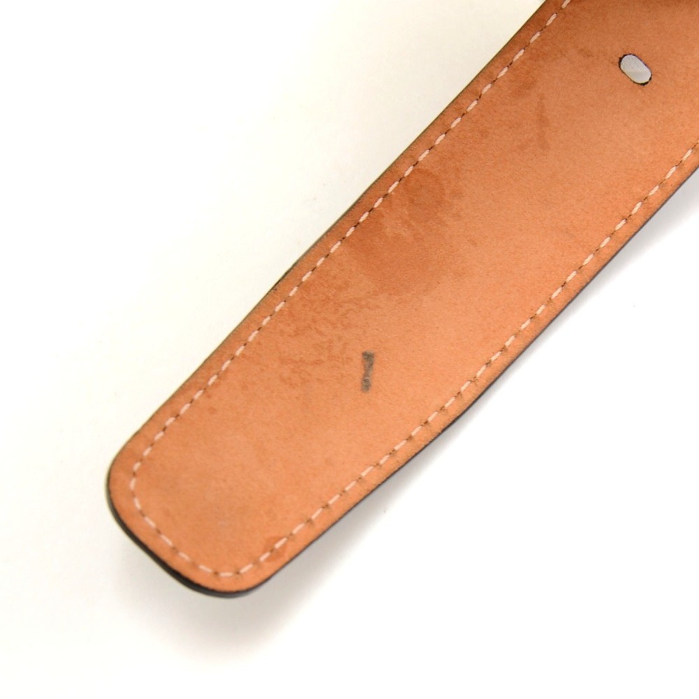 Louis Vuitton Vintage Tan Taiga Leather Classique Belt Size 85/34 For Sale  at 1stDibs