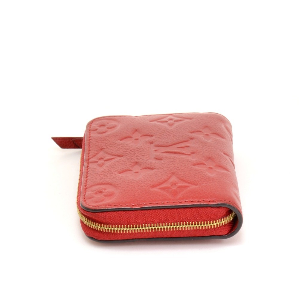 LOUIS VUITTON Amplant Zippy Coin Purse Red Direct from JAPAN