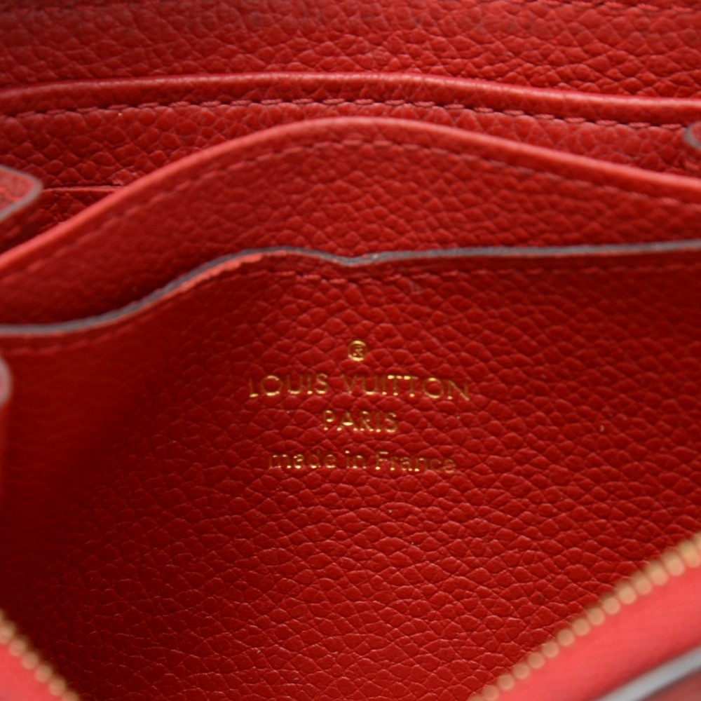 Louis Vuitton Zippy Coin Purse Monogram Empreinte Leather Red 197807295