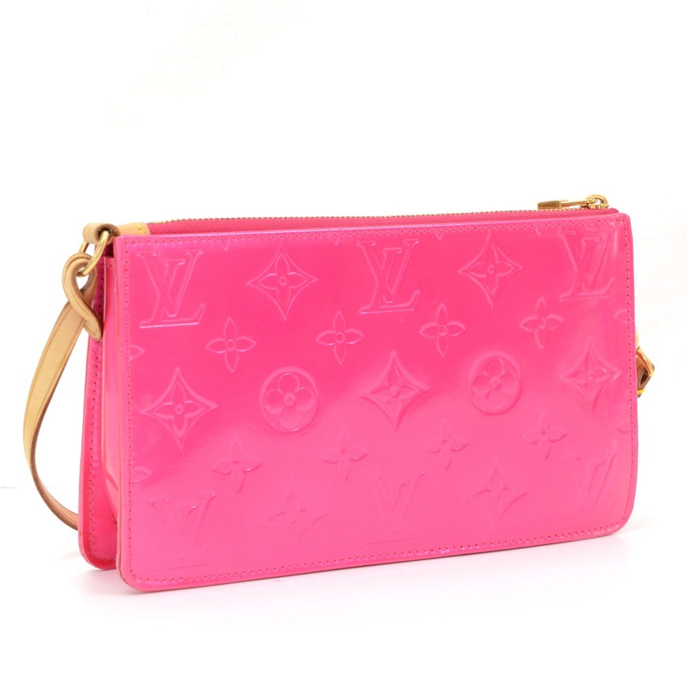Louis Vuitton Limited Edition Pink Monogram Vernis Lexington Flower Pochette  Bag (VI0062) - The Attic Place