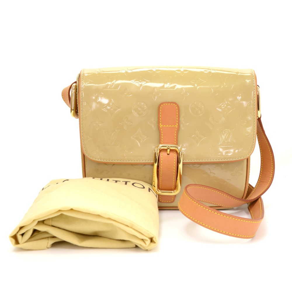 LOUIS VUITTON Brown Beige Monogram Leather Cross Body Handbag – Sui Generis  Designer Consignment