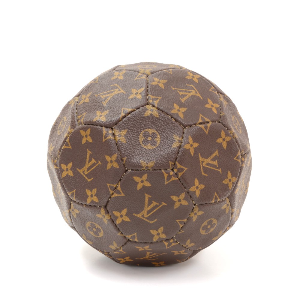 used Pre-owned Louis Vuitton Louis Vuitton Monogram Soccer Ball France World Cup Memorial M99054 Brown 1998 (Fair), Women's, Size: One Size