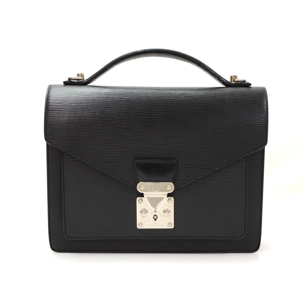 Black Louis Vuitton Epi Monceau Satchel – Designer Revival