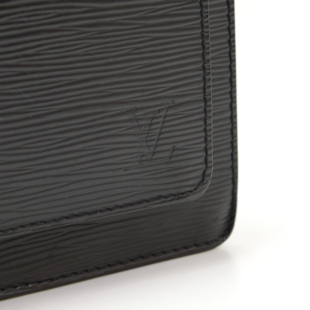 Louis Vuitton Louis Vuitton unisex shoulder bag Monceau Epi black Leather  ref.996104 - Joli Closet
