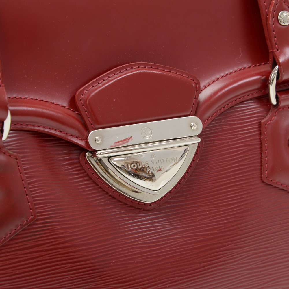 Louis Vuitton Bagatelle GM Red Epi Leather Shoulder Bag 
