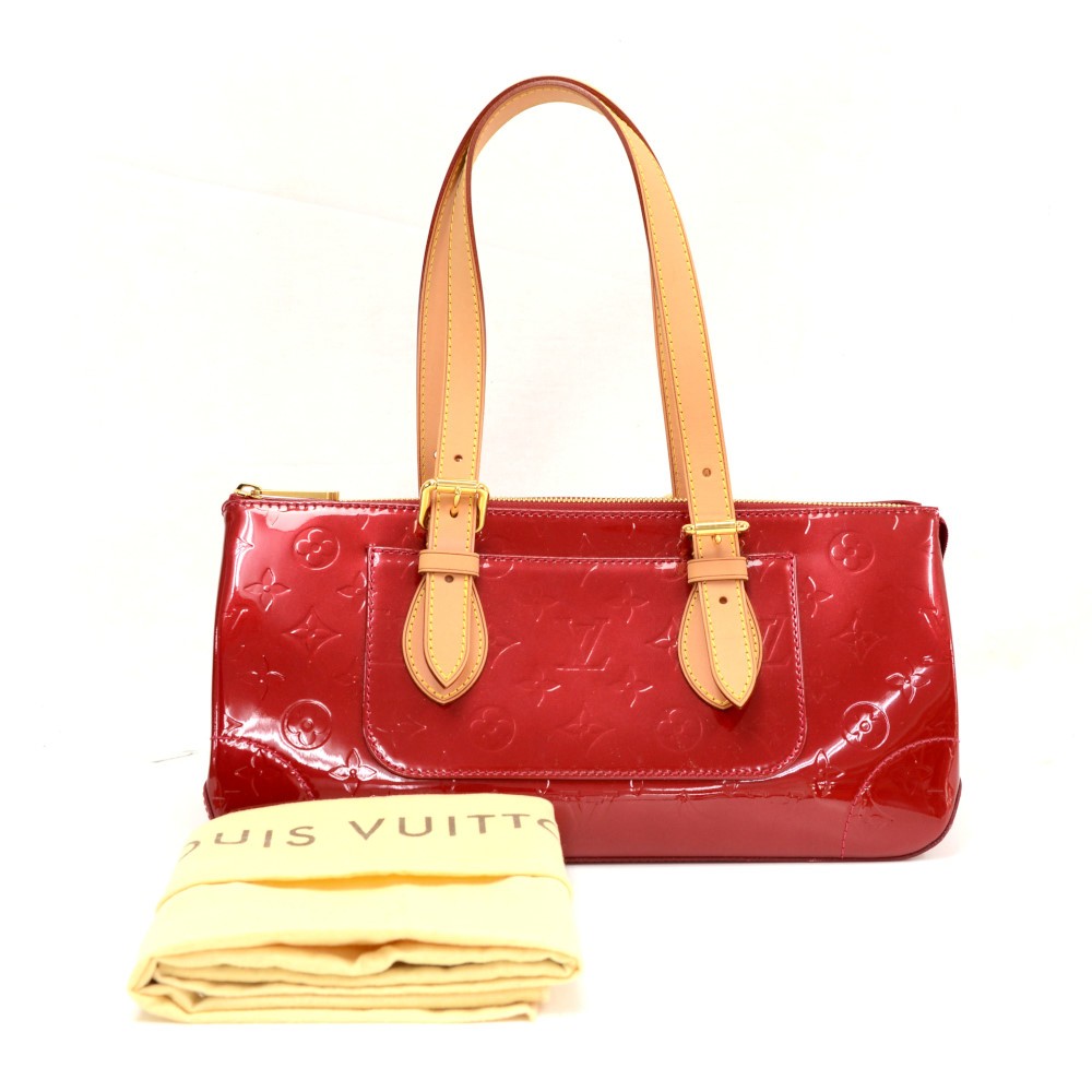 Auth LOUIS VUITTON Rosewood Avenue Pearl Vernis Leather Shouder Bag Purse  #52888