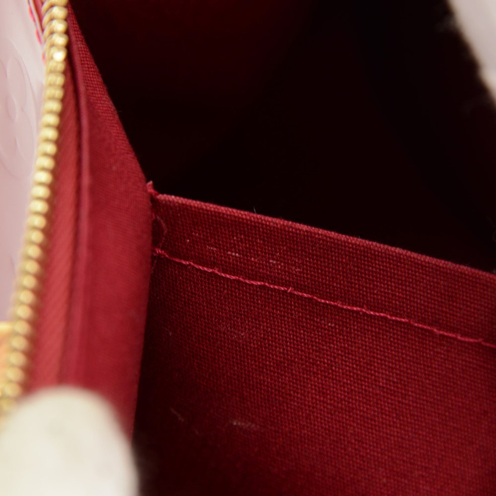 Louis Vuitton Cintura rossa Pomme D'Amour con monogramma Vernis 90/36 Rosso  Pelle ref.785482 - Joli Closet