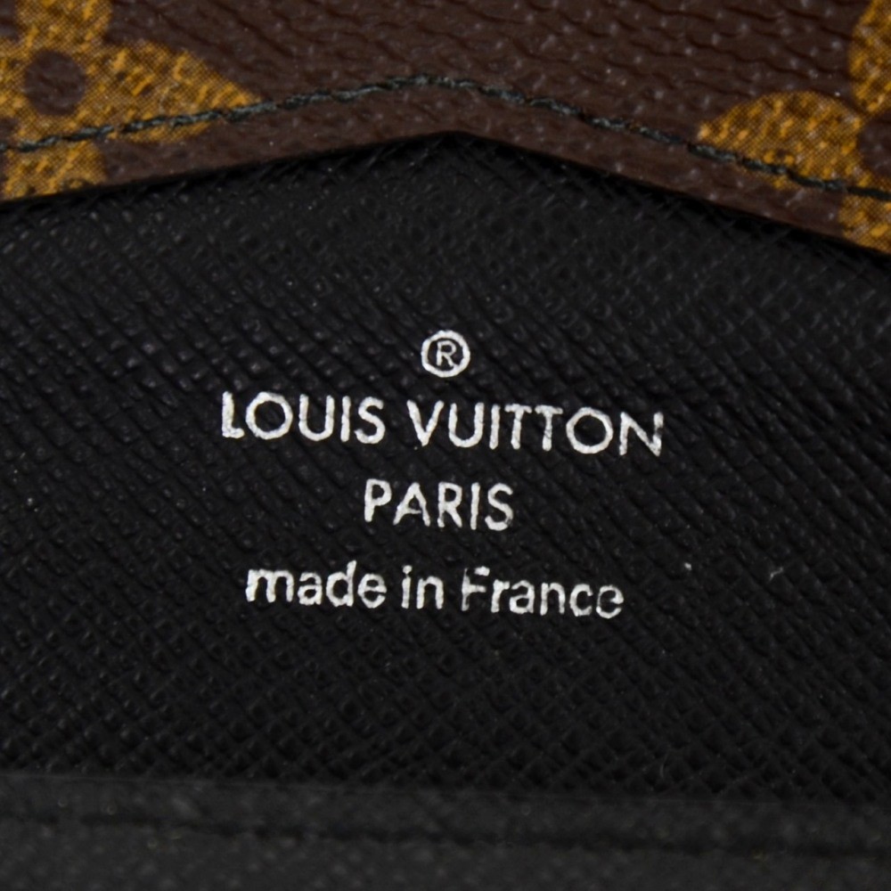Louis Vuitton Monogram Canvas Portfolio Tri-fold Chain Macassar