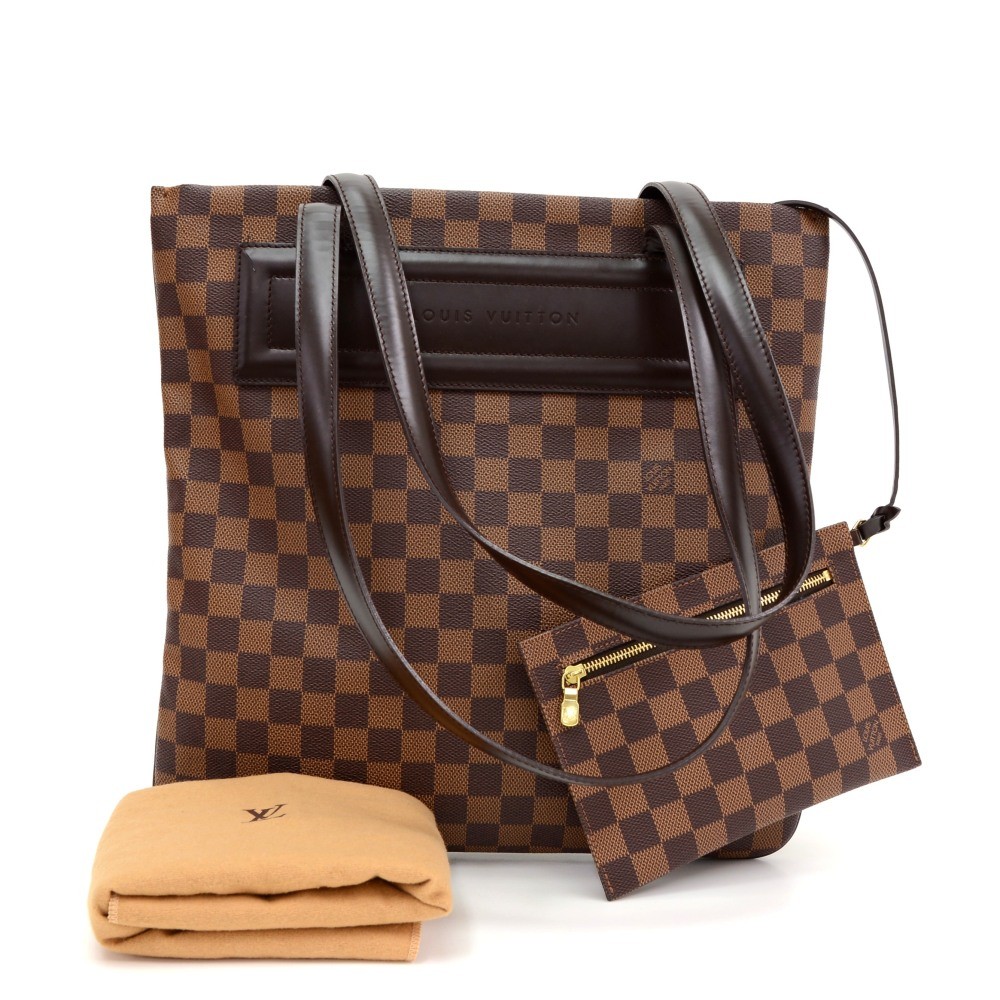 Brown Louis Vuitton Damier Ebene Clifton Tote Bag