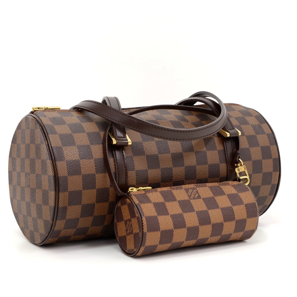 Authenticated Used Louis Vuitton LOUIS VUITTON Handbag Damier Ebene Papillon  30 Canvas (Brown) Gold Hardware Women's N51303 
