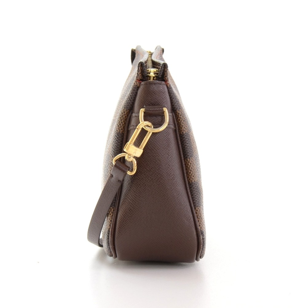 LOUIS VUITTON Damier Ebene Trousse Make Up Bag Pochette 1222543