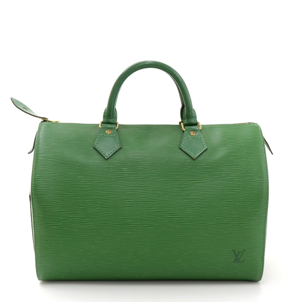 Louis Vuitton, Bags, Epi Louis Vuitton Speedy 3 In Forest Green Lock And  Key And Dustbag Included