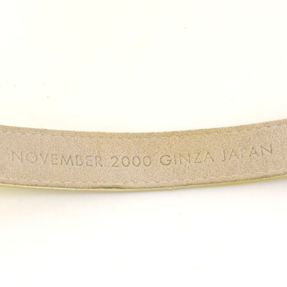 Louis Vuitton Gold Vernis Green Leather Sapporo Bracelet Bal Harbour Miami  2002