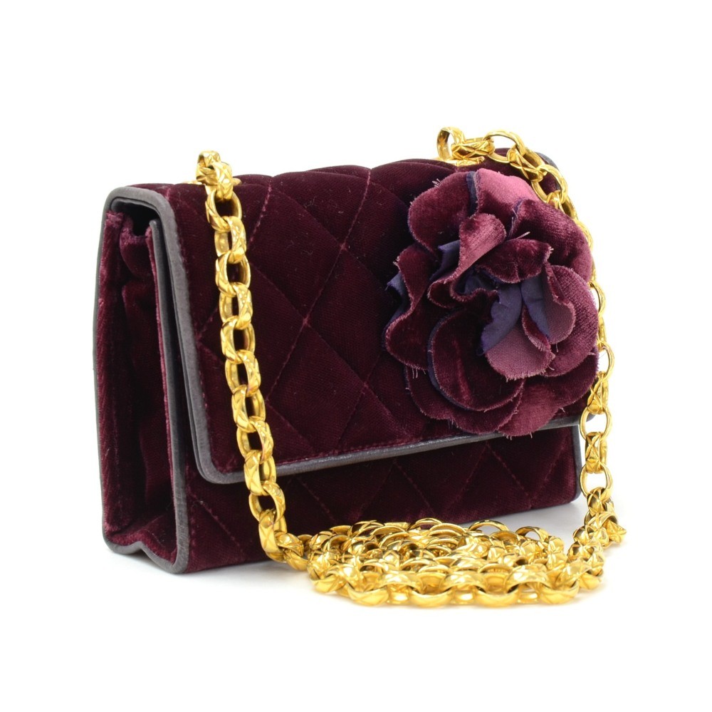 Snag the Latest CHANEL Velvet Exterior Large Bags & Handbags for Women with  Fast and Free Shipping. Authenticity Guaranteed on Designer Handbags $500+  at .