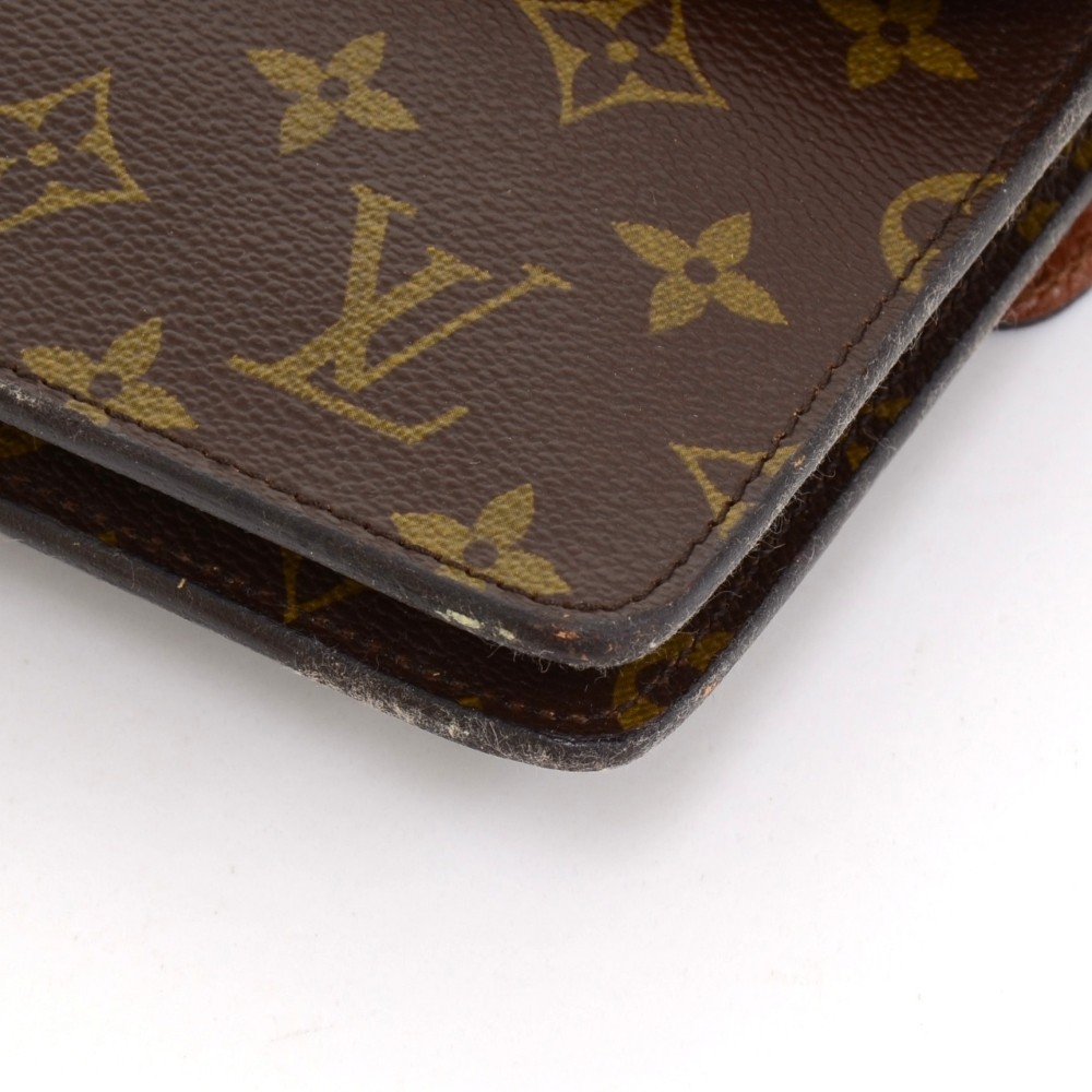 Louis Vuitton Double Rabat Shoulder Bag Monogram Brown M51815 Free