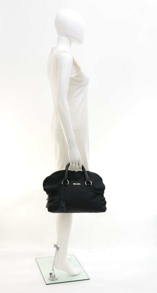 A Prada Tessuto Nylon Ruffle Bag