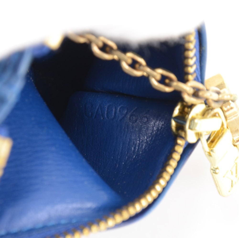 Louis Vuitton Blue Epi Pochette Cles Coin Case (LPS) 144010000087