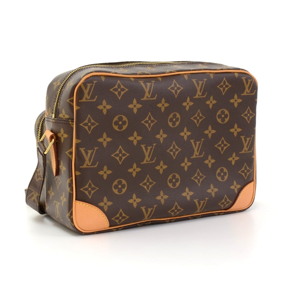Louis Vuitton Nil Slim Messenger Bag Epi Leather With Monogram Canvas PM