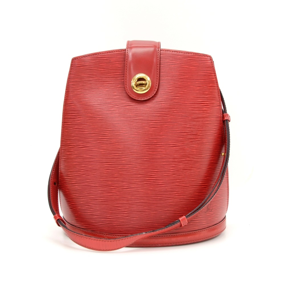 Vintage Louis Vuitton Cluny Red Epi Leather Shoulder Bag For Sale at  1stDibs