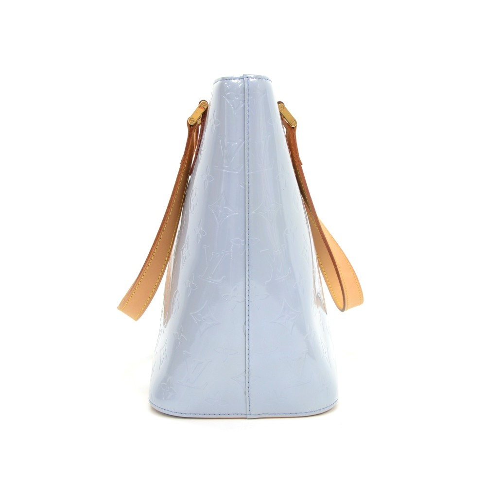 Louis Vuitton, Bags, Louis Vuitton Lv Hand Bag Houston Light Blue Vernis  354376