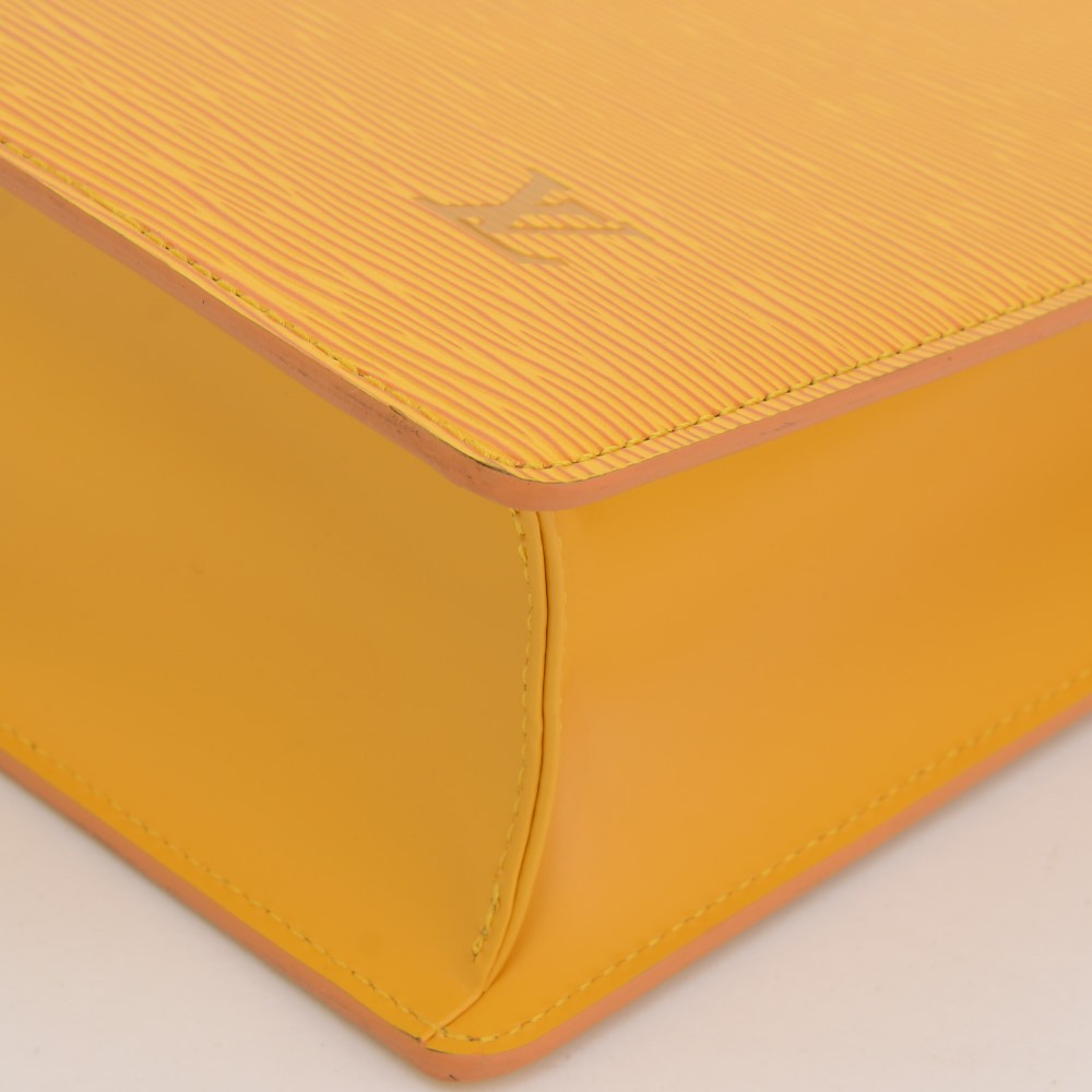 Louis Vuitton Petit Sac Plat Bag Epi Leather Yellow 114532265