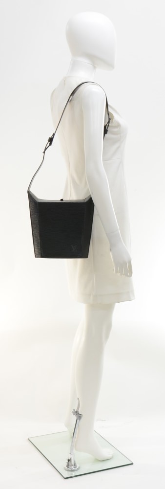 Louis Vuitton Sac Seau Black Epi Leather Shoulder Bag Louis